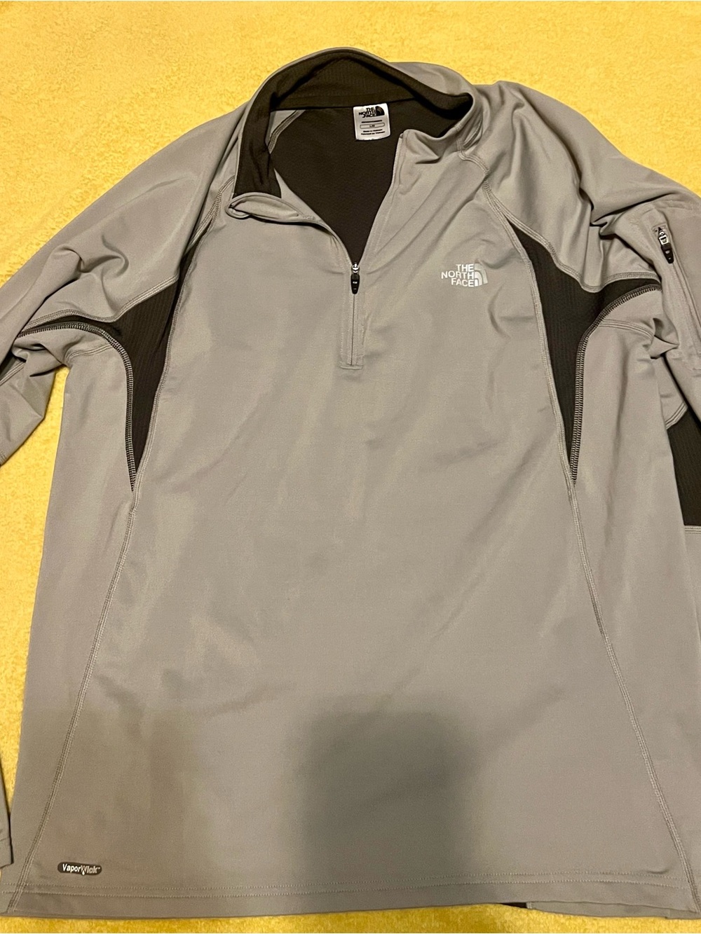 The North Face Gray & Black Lightweight Half-Zip Pullover